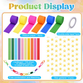 LFUTARI crepe paper rolls create lush streamers for party walls