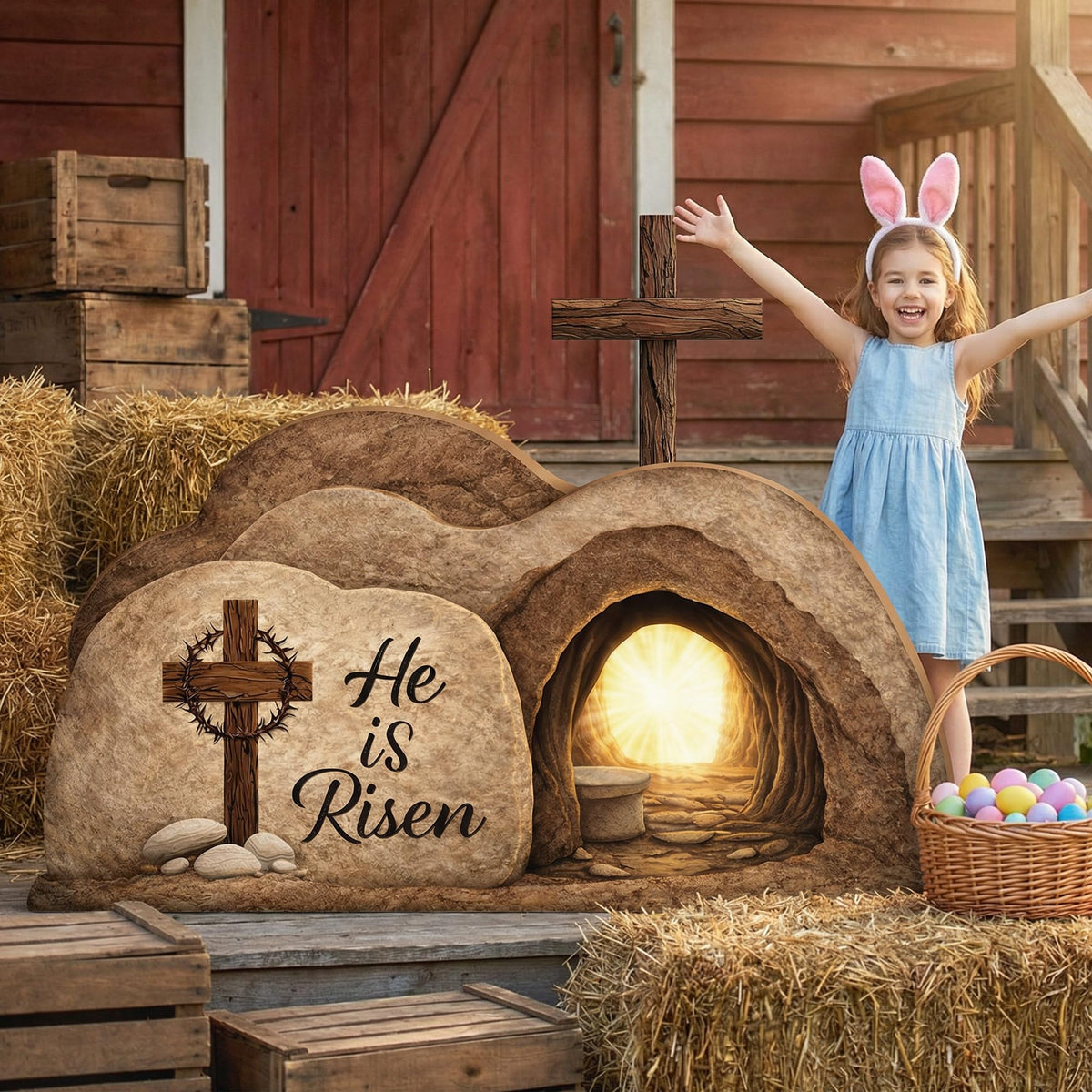 LFUTARI Easter decor prop versatile for home, classroom, and worship spaces.