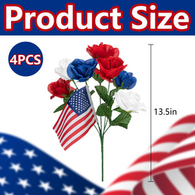 LFUTARI patriotic flags highlight cemetery or home decor with respect.