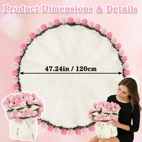 LFZHAN two-tone pink blanket spread as cozy living room accessory.