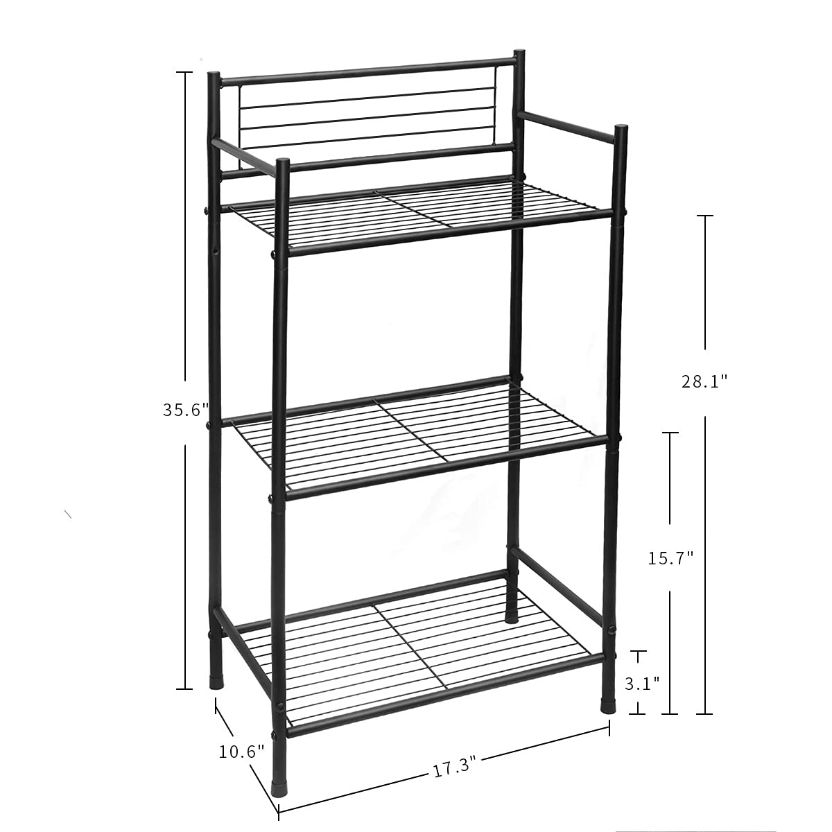 L&amp;H UNICO bathroom organizer keeps towels, cosmetics, and essentials within reach.
