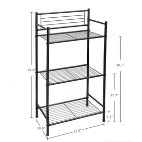 L&amp;H UNICO bathroom organizer keeps towels, cosmetics, and essentials within reach.