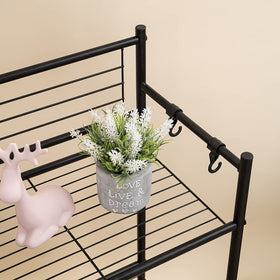 L&amp;H UNICO sturdy metal construction supports daily items with reliable stability.
