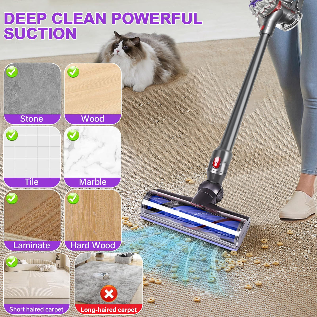 LhhTing Dyson head with washable drum maintains fresh performance.