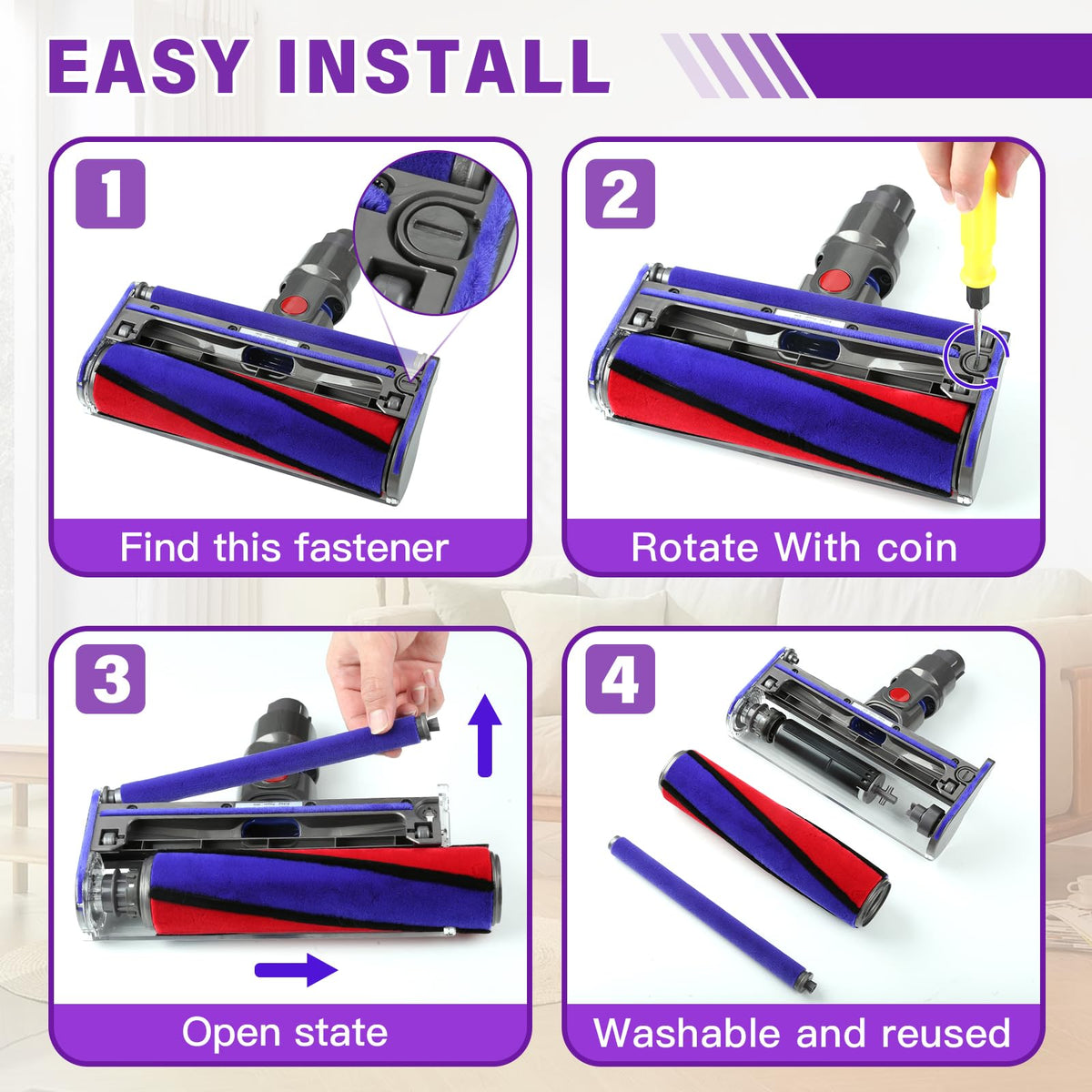 LhhTing Dyson soft roller head compatibility chart highlights model range.