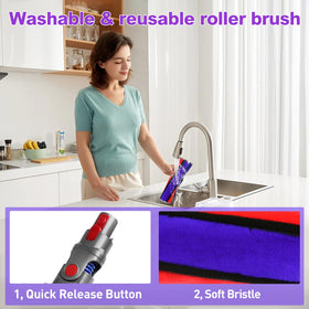 LhhTing Dyson soft roller head easy-clean design supports maintenance.