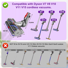 LhhTing brush head shows anti-tangle vane design for snag-free cleaning