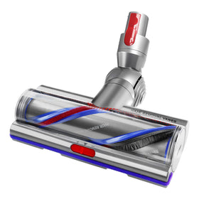 LhhTing high torque brush head on Dyson demonstrates anti-tangle action for pet hair