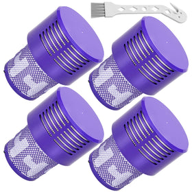 LhhTing V10 replacement filters four-pack for Dyson V10 keeps suction smooth.
