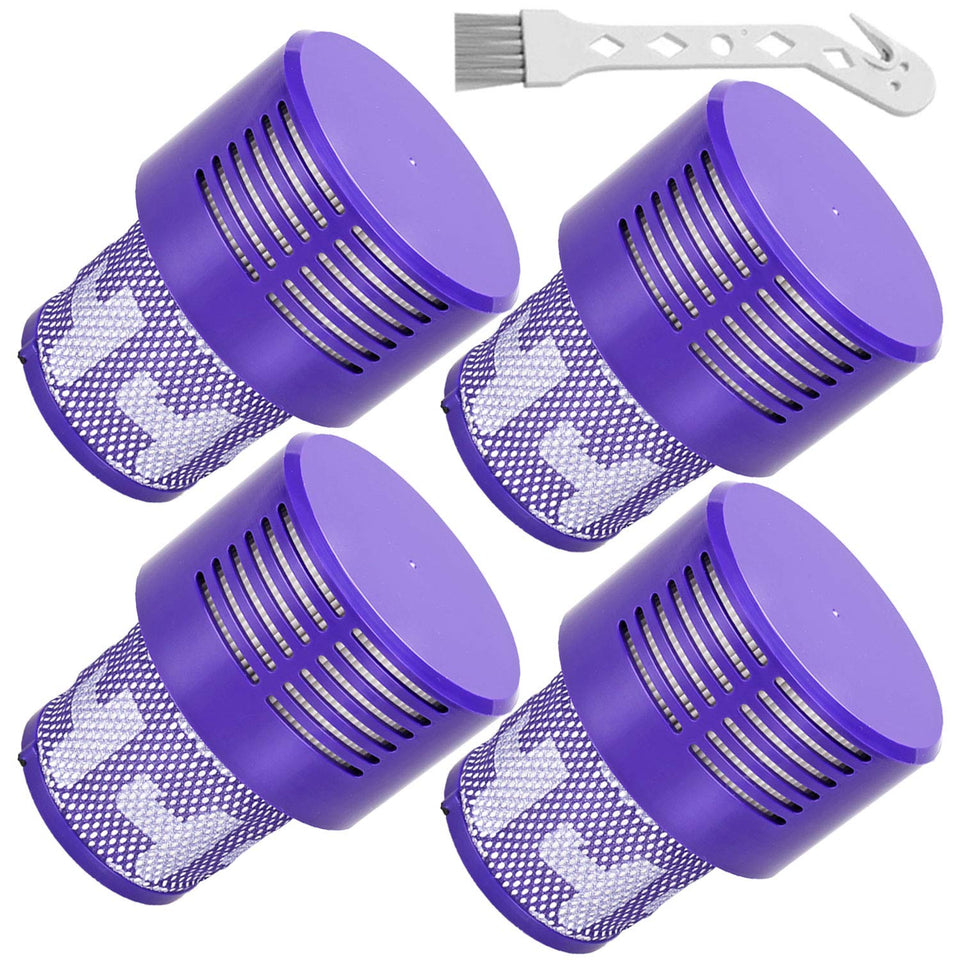 LhhTing V10 replacement filters four-pack for Dyson V10 keeps suction smooth.