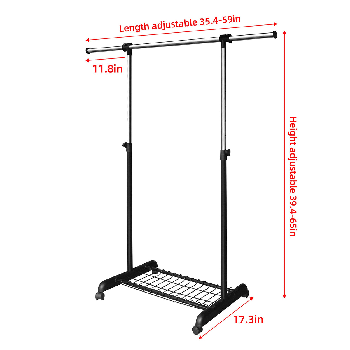 LiaMeE rack holds 80 plus garments for organized daily outfits.