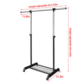 LiaMeE rack holds 80 plus garments for organized daily outfits.