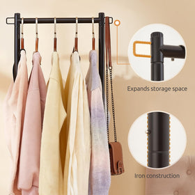 LiaMeE compact 15.4-inch wide rack fits tight spaces to save floor area.