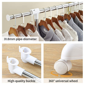LiaMeE rack height and length are fully adjustable for a tailored fit.