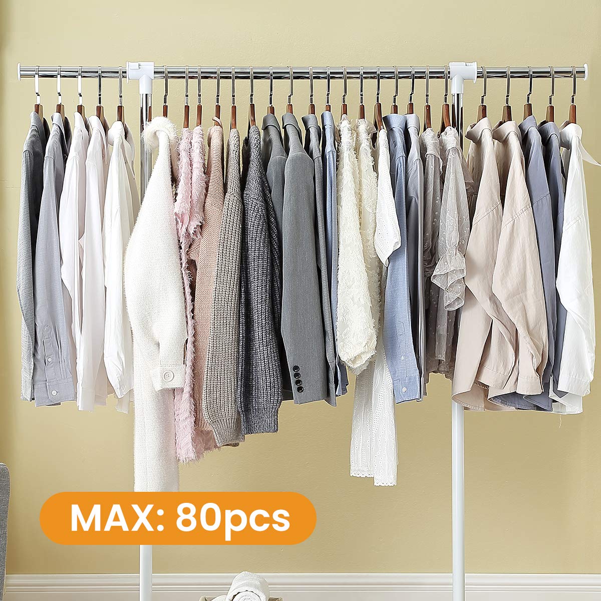 LiaMeE rolling rack ideal for small spaces and apartments.