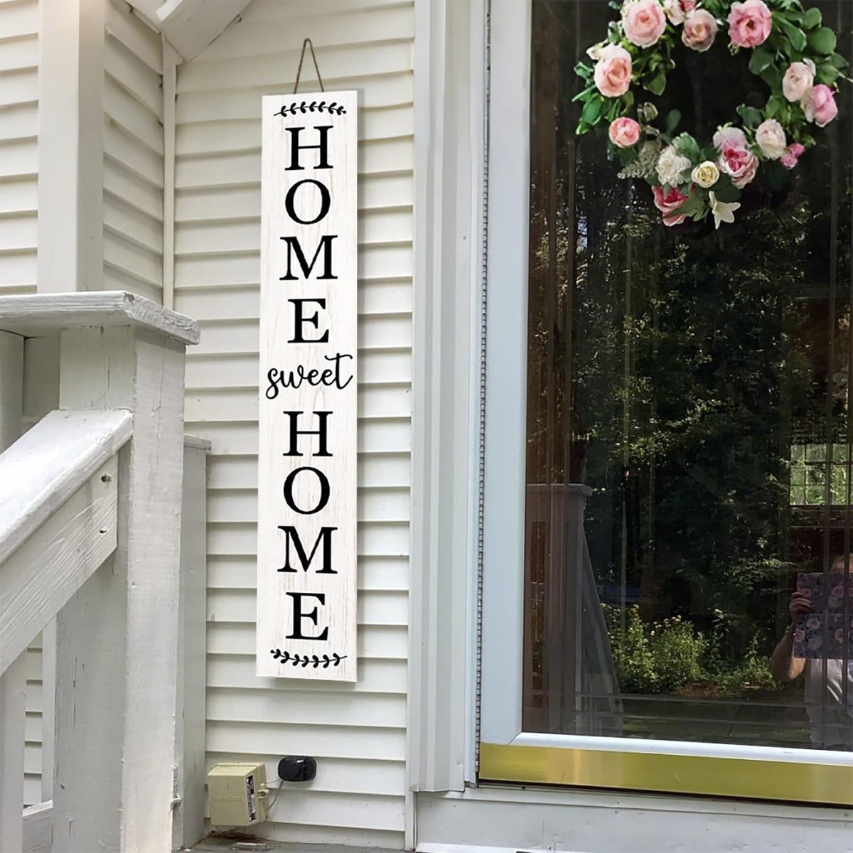 LianheCy outdoor porch sign mounted on exterior wall for curb appeal.