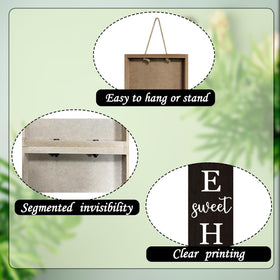 LianheCy assembled three-panel sign ready to install on porch