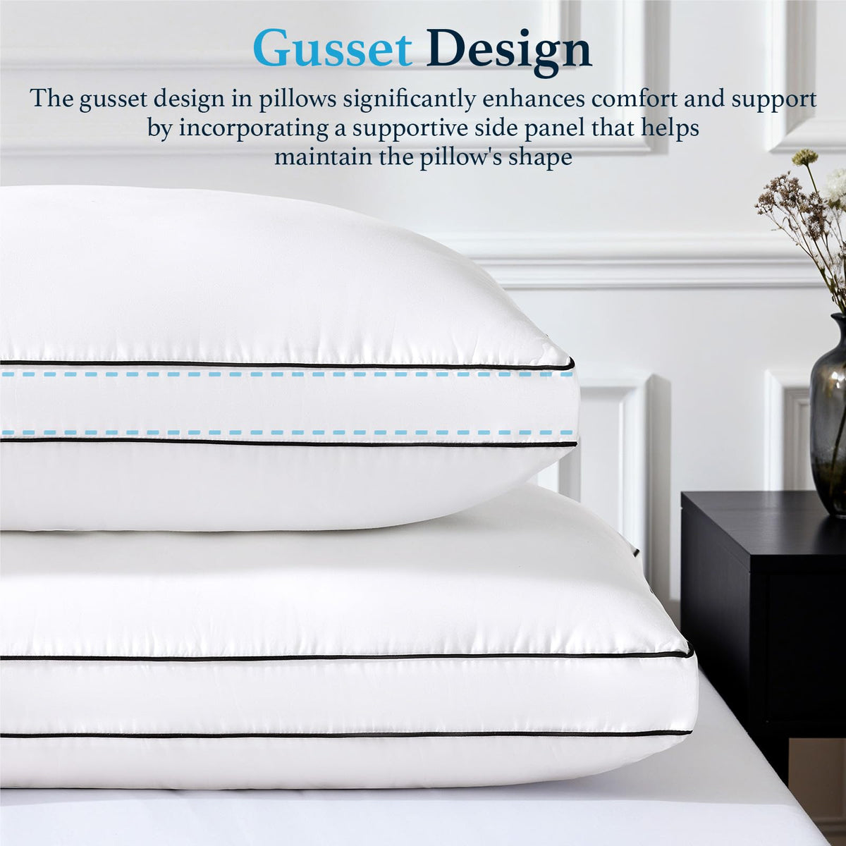 LIANLAM RDS pillow enhances back and side sleep with balanced support.