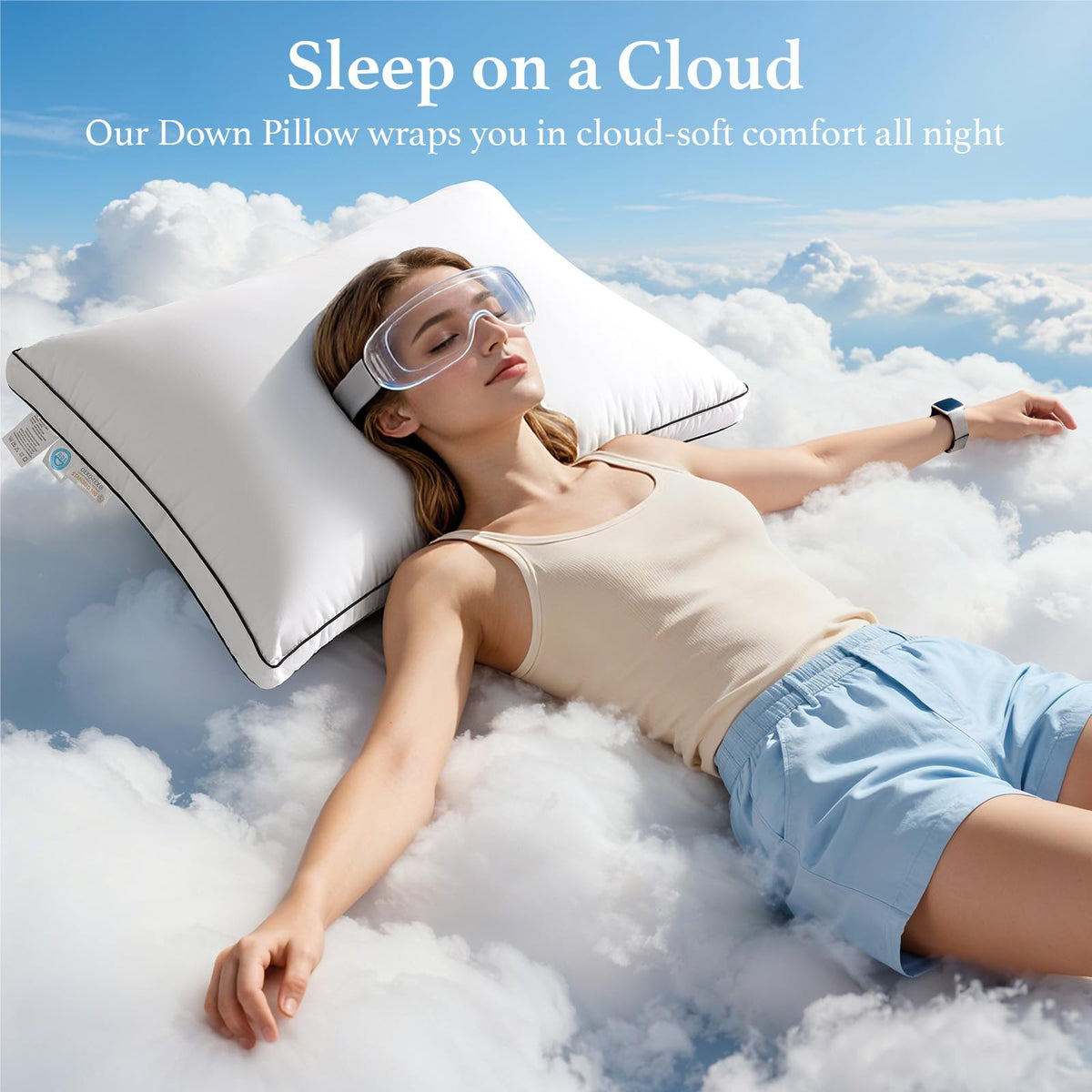 LIANLAM king size pillow set of 2 ideal for hotel-style bedrooms.