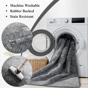 LIANLAM machine-washable rug simplifies everyday cleaning
