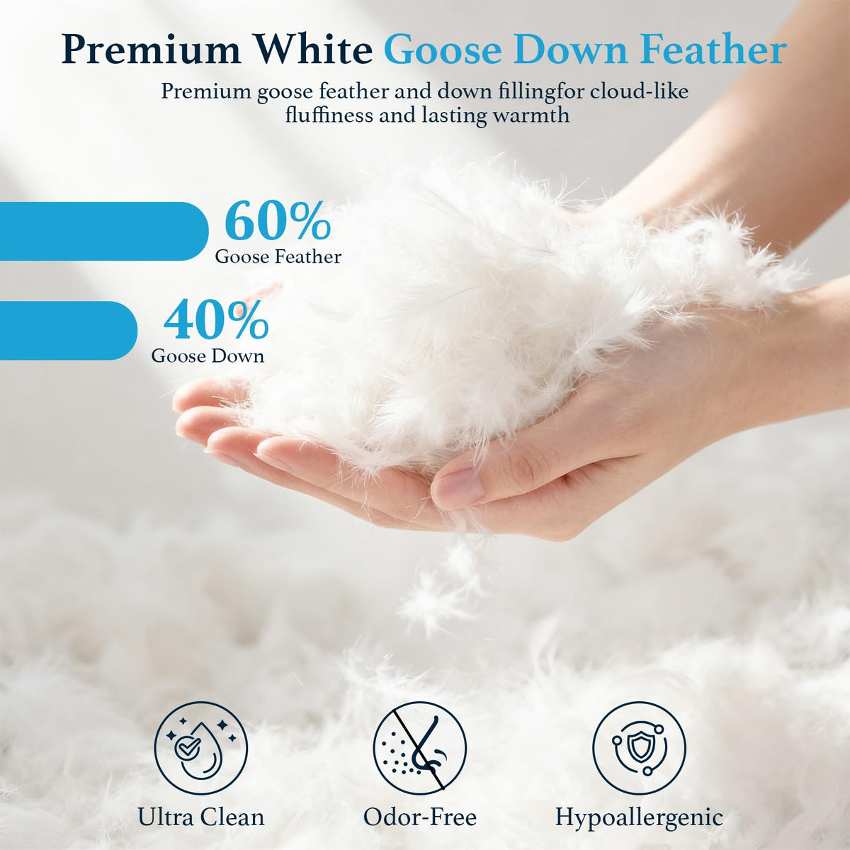LIANLAM pillow is machine washable for easy daily care and freshness.