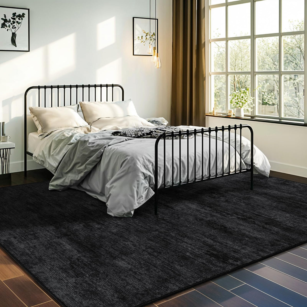 LIANLAM rug non-slip backing closeup highlighting secure footing