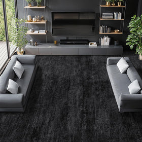 LIANLAM washable rug 9x12 front view highlights non-slip backing for safe, modern living spaces.
