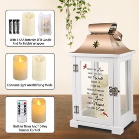 Liantudy memorial lantern includes A Letter From Heaven poem card