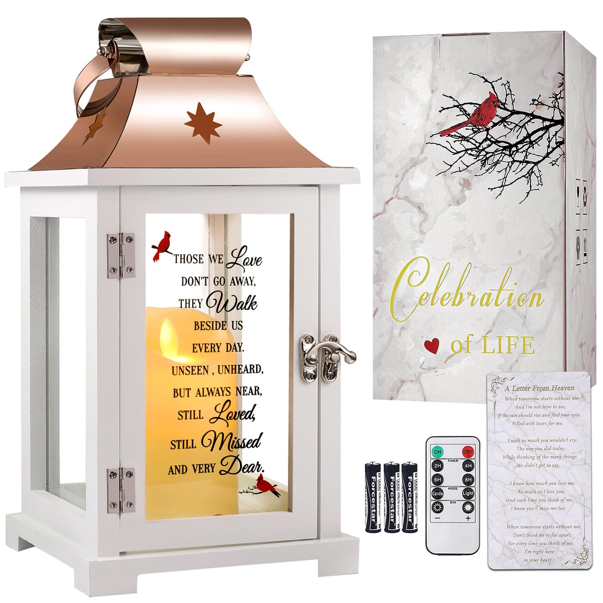Liantudy memorial lantern with warm glow for comforting remembrance