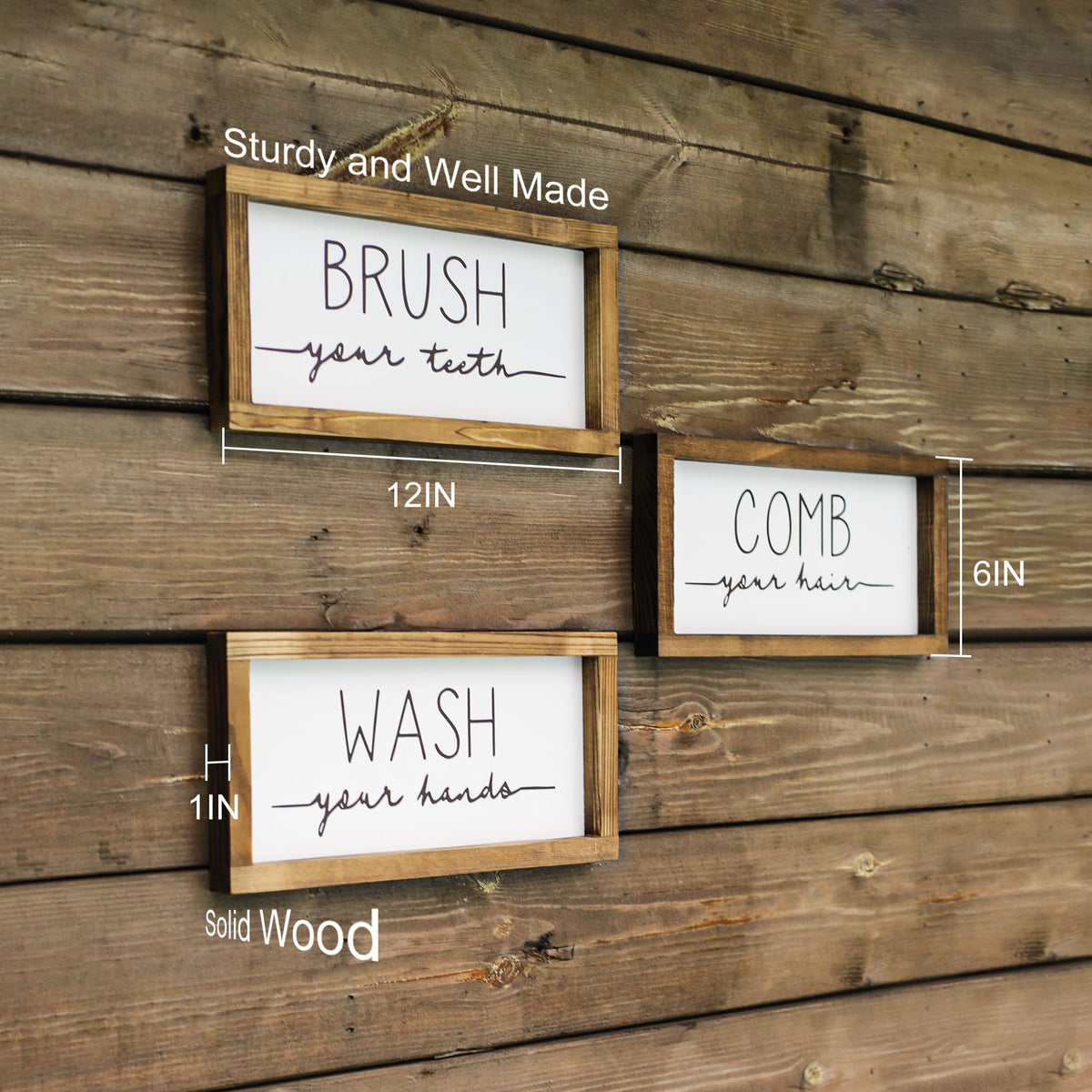 LIBWYS sign 'Comb Your Hair' aiding daily grooming reminders