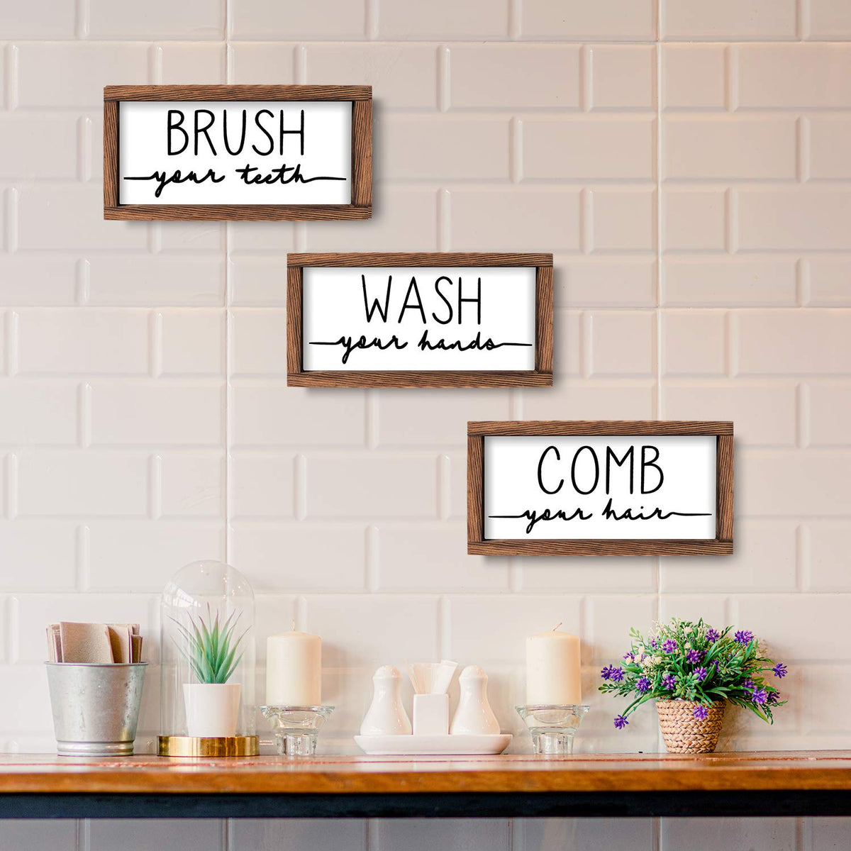 LIBWYS wall hanging signs displayed together for instant charm