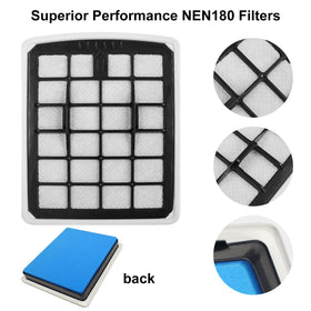 Lichelete Eureka Nen186BL main filter replacement supports efficient cleaning.