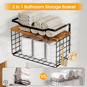 LIDTOP 6-tier towel holder design for compact bathroom storage