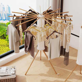 LIENAHU umbrella-design rack enables quick air circulation for delicate fabrics