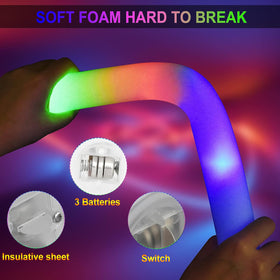 LifBetter LED foam sticks with 3 modes for dynamic shows