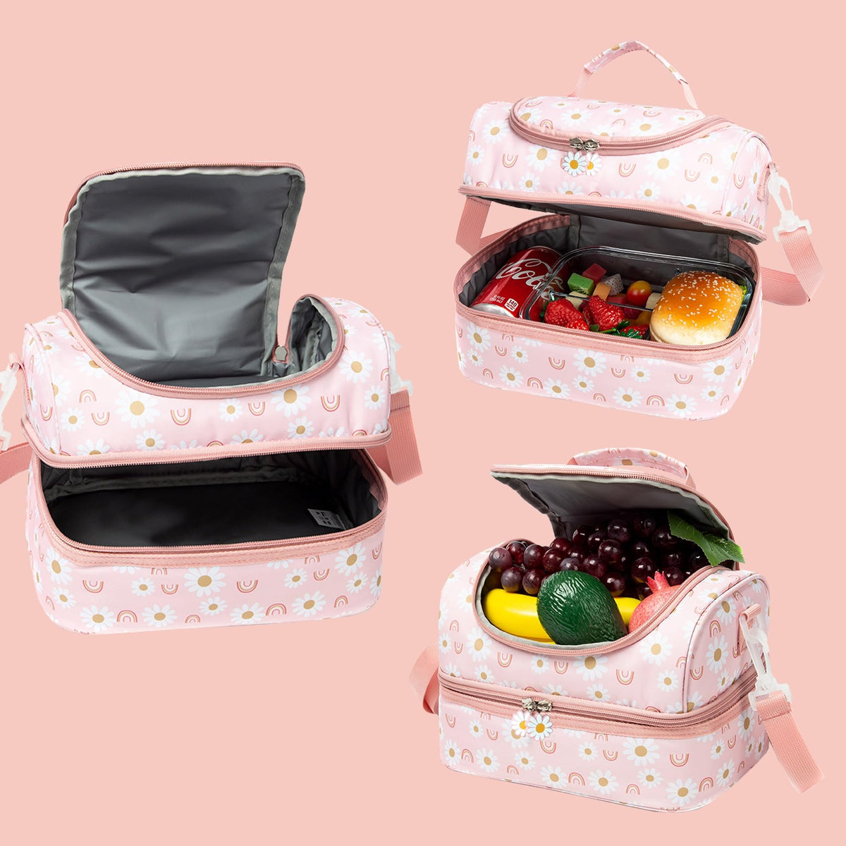 Life on Track Rainbow Daisies heat cold preservation keeps meals fresh