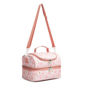 Life on Track Rainbow Daisies kid-friendly lunch bag for school or outings
