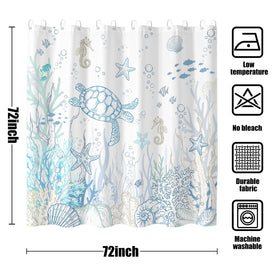 Lifeella bottom counterweight helps maintain curtain shape after every shower.