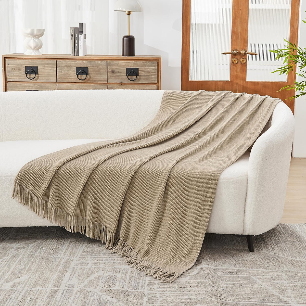Lifein lightweight throw remains breathable for year-round comfort