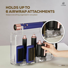 LifeLAZA Airwrap stand shows secure mounting ensuring tools stay in place.