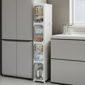 Lifelongpal narrow storage cabinet foldable design saves space in tight rooms.