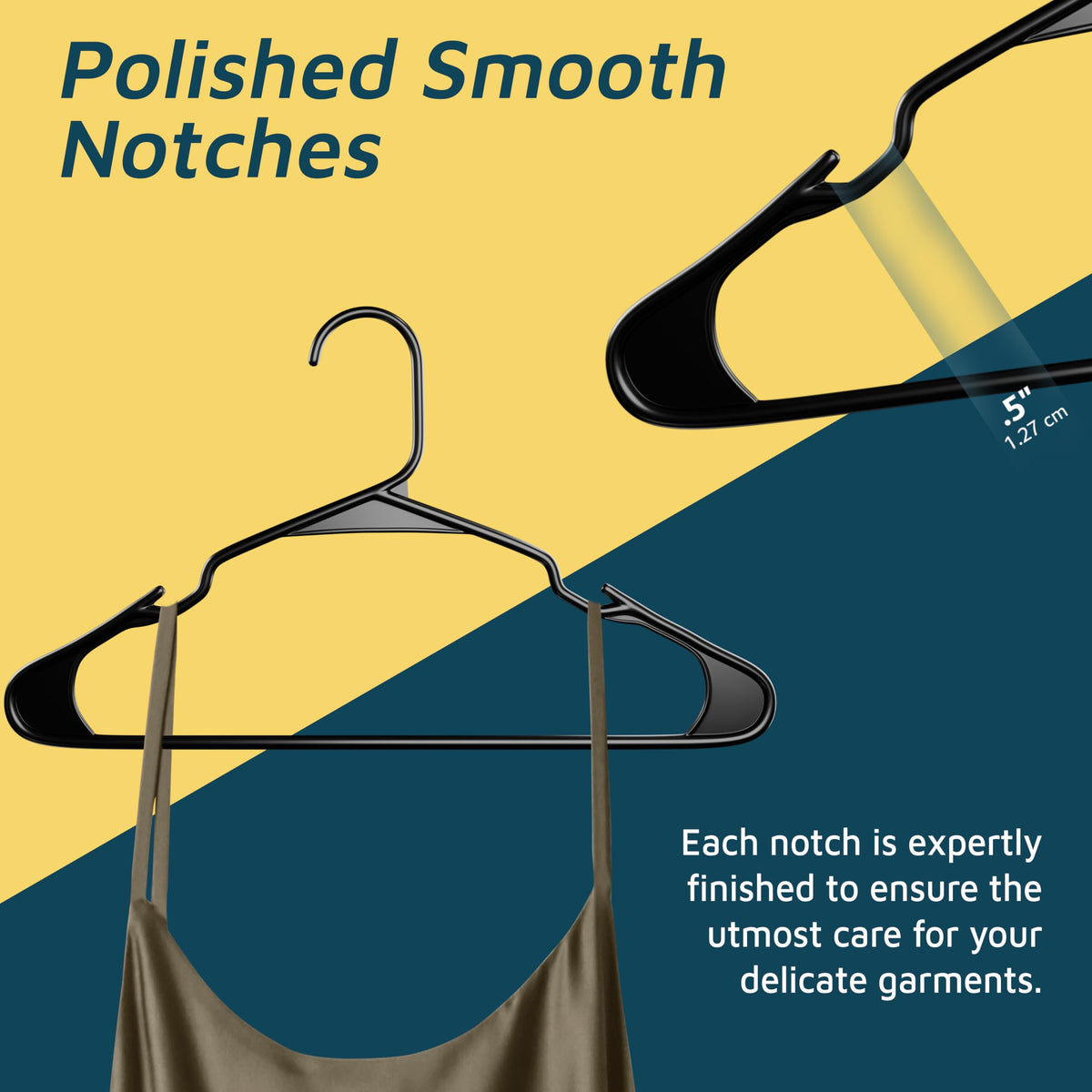 Lifemaster bras and slips stay secure on grooves.