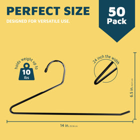 Lifemaster open-ended hanger enables quick on-off without unbuttoning.