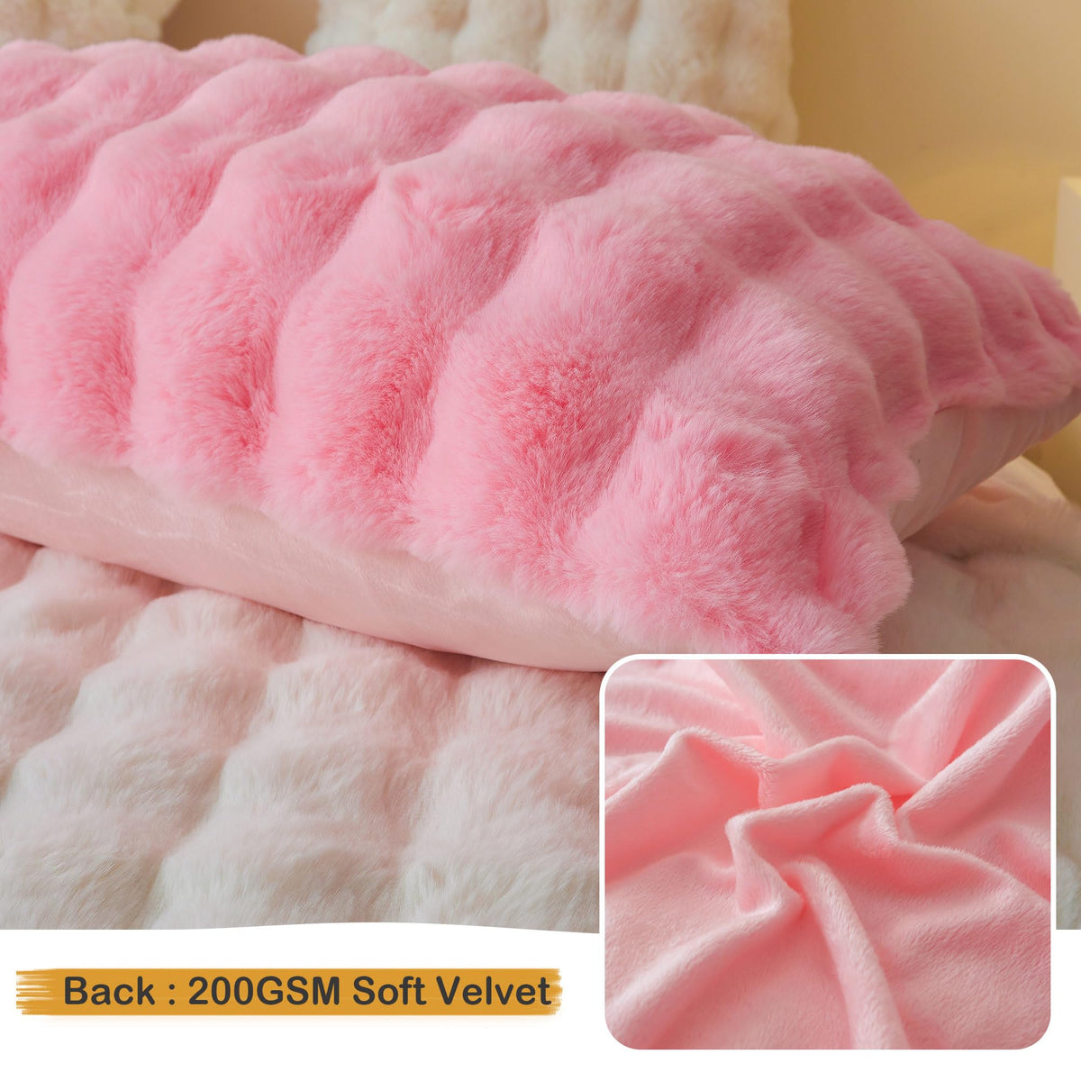 LIFEREVO stitching detail on pink pillow cover highlights quality