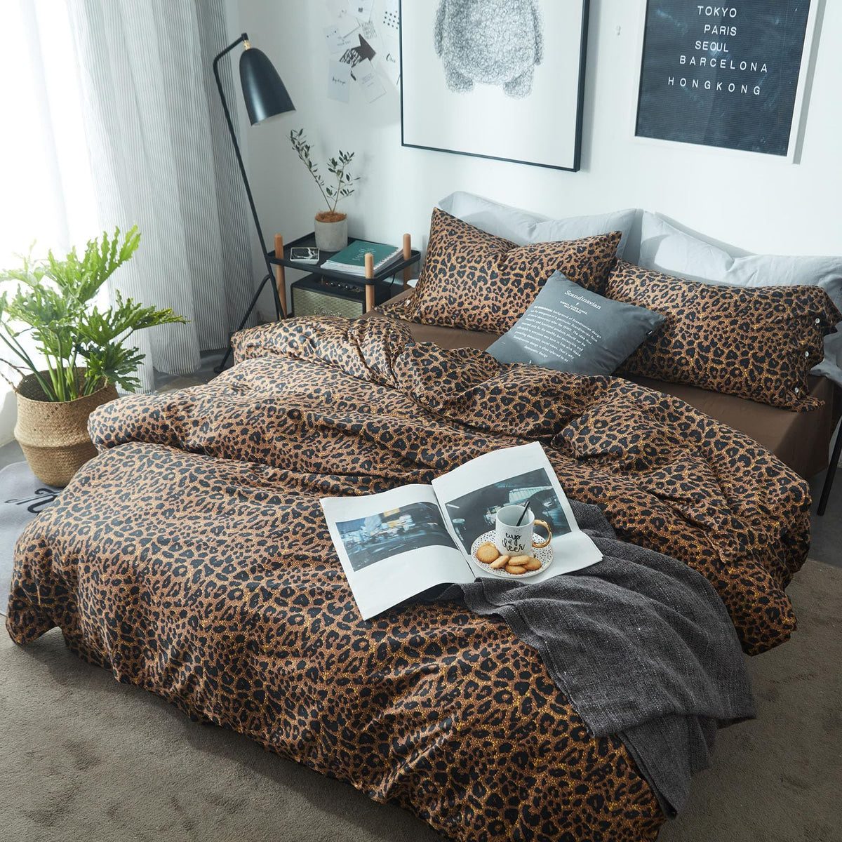 LifeTB leopard pillowcase 20x36-2 enhances pillow comfort and decor.