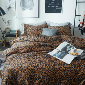 LifeTB leopard-pattern pillow sham 20x26 enhances coordinated decor with soft comfort.