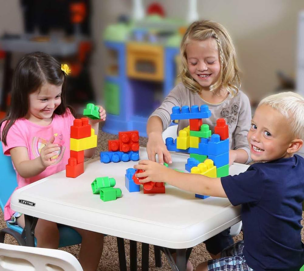 LIFETIME 80425 indoor-use setup shows kid-friendly height and space.