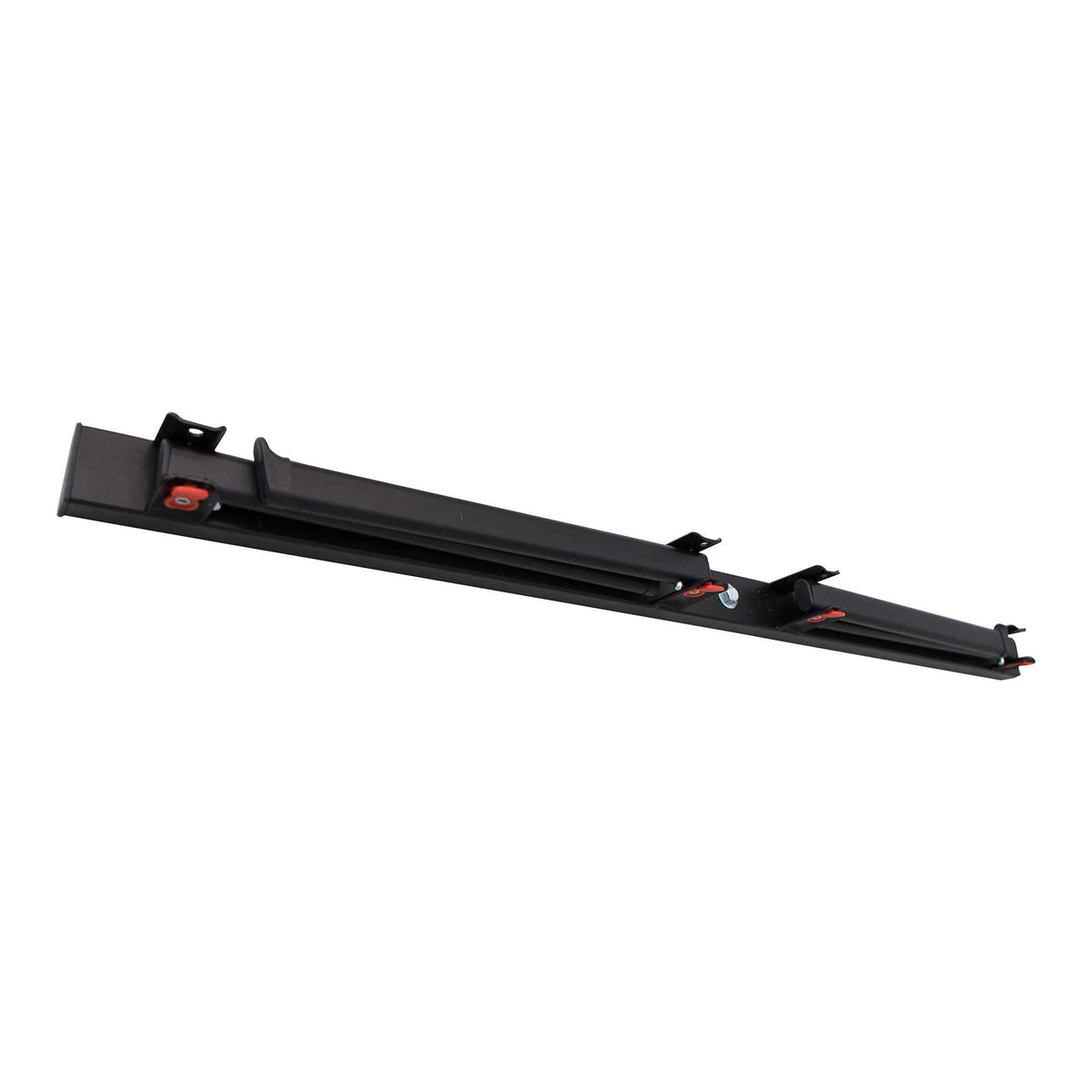 LIFETIME 80719 wall-mounted chair rack folded down to save wall space