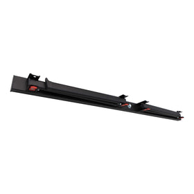 LIFETIME 80719 wall-mounted chair rack folded down to save wall space