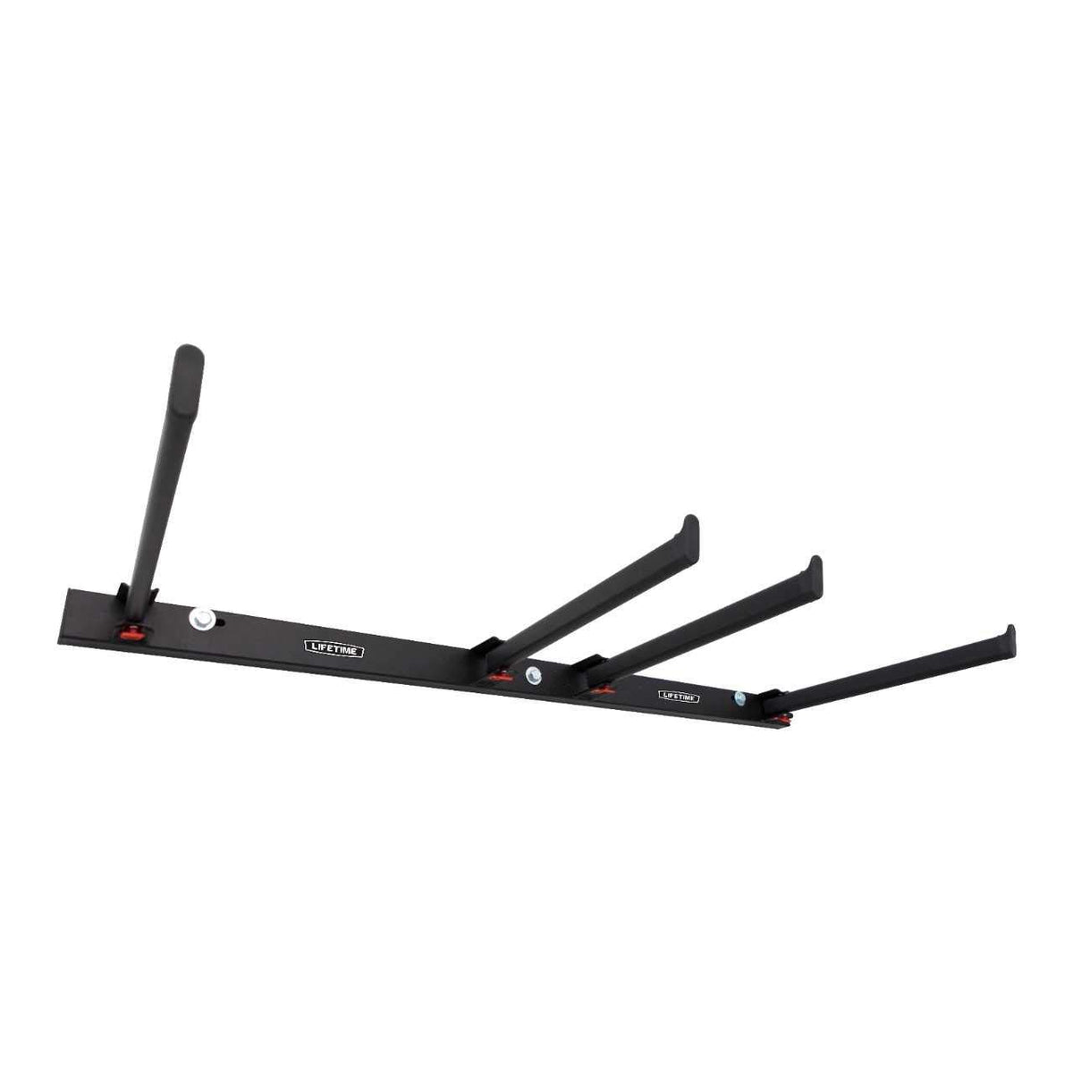LIFETIME 80719 wall-mounted chair rack compact when folded, 3.4 inch depth